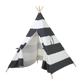 Foldable Cotton Canvas Indian Teepee Kid Play Tent for Children Playhouse