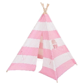 100% cotton canvas fabric play indian kids teepee tent for wholesale