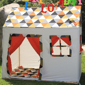 Children Play House Tent Cotton Canvas Large Castle